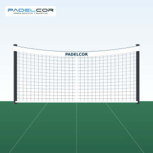 Red de tenis profesional PADELCOR de 5 mm con cinta perimetral
