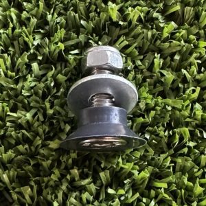 Conjunto de fijación de cristal para pádel (casquillo + tornillo + arandela + tuerca)